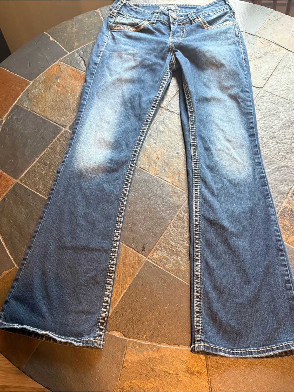 Silver Jeans Women's Medium Blue Flare Denim
